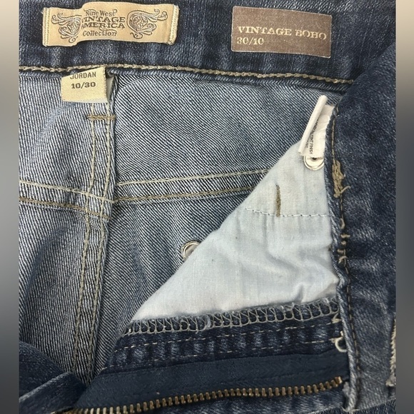 Nine West Vintage America Collection Vintage Boho Jean - size 30/10 - Picture 4 of 6